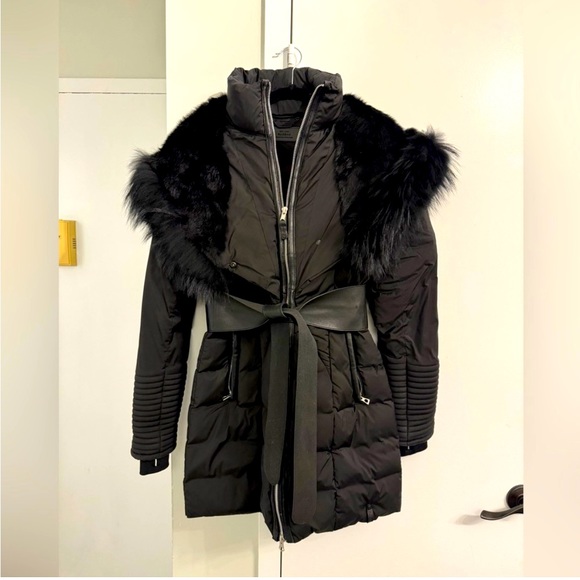 Women’s Rudsak hooded belted parka - Picture 1 of 7